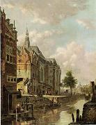 unknow artist European city landscape, street landsacpe, construction, frontstore, building and architecture. 123 oil painting reproduction